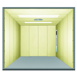 Center Opening Painted Steel Cargo Used Freight Elevator
