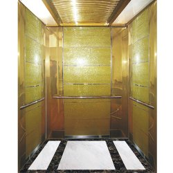 Stainless Steel Mirror Home Panoramic 6 Person Passenger Elevator