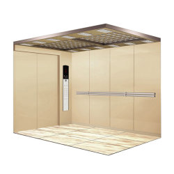 Center Opening Painted Steel Cargo Used Freight Elevator
