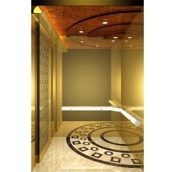 Stainless Steel Mirror Home Panoramic 6 Person Passenger Elevator