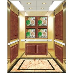Stainless Steel Mirror Home Panoramic 6 Person Passenger Elevator