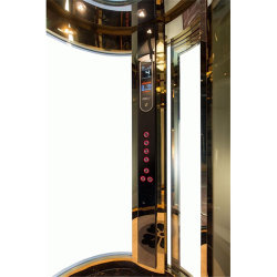 Elegant Round Indoor 4 Person Panoramic Home Villa Passenger Elevator