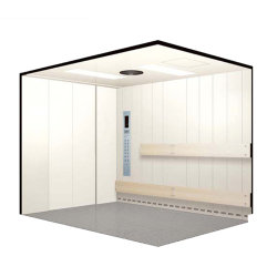 Center Opening Painted Steel Cargo Used Freight Elevator