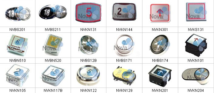 China Factory Color Optional Elevator Lift Push Button
