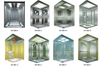 Golden Hairline Mirror Etching Stainless Steel Elevator Lift Cabin