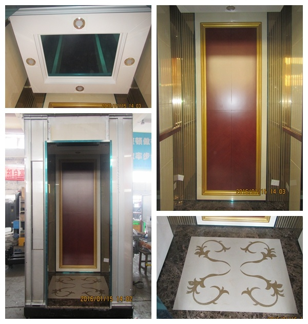 Luxury Small Elevator Cabin with Marble Floor