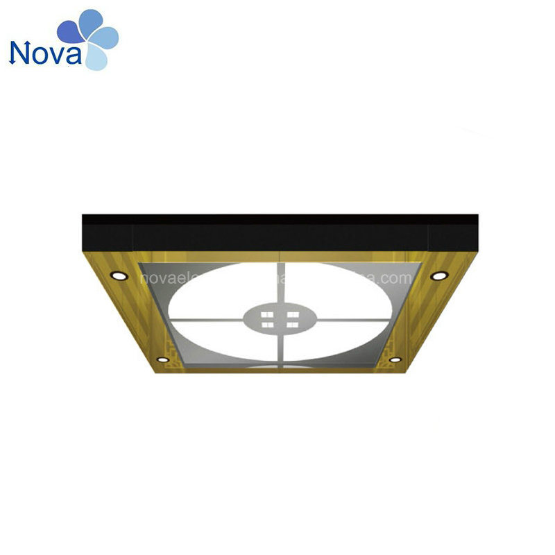 China < 1.0m/S Nova Wooden Case Compound Tacho Kone Cabin Ceiling