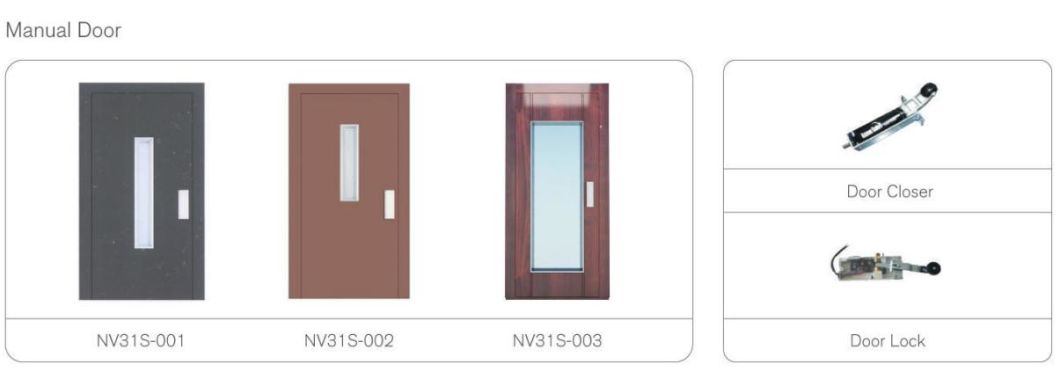 2022 Factory Price Elevator Fashion Design Manual Door in China