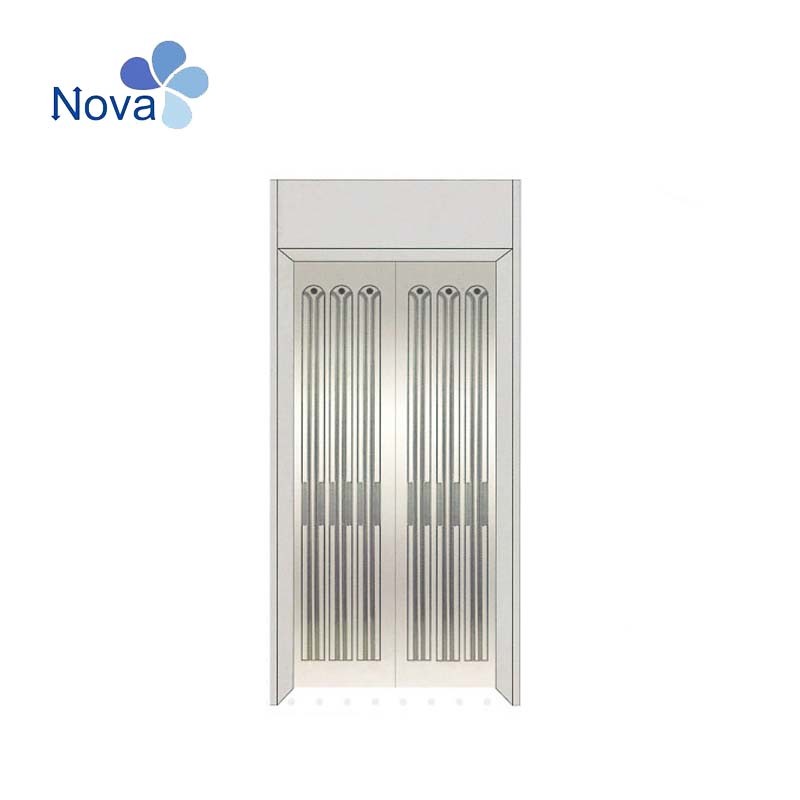 Etched Mirror Stainless Steel Cabin Door Panel Passenger Elevator Cabin Panel