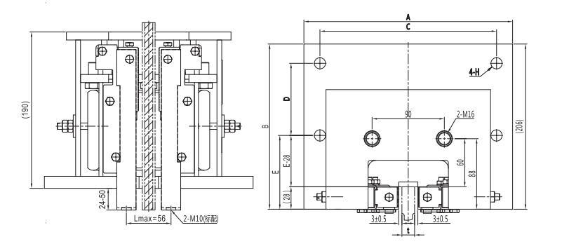 Cheap Elevator Safety Components Progressive/Instantaneous Safety Gear