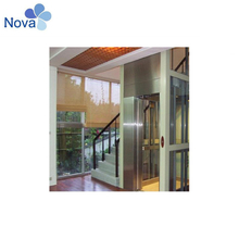 Painted, Stainless Steel Mr or Mrl Passenger Elevator Panoramic Lift