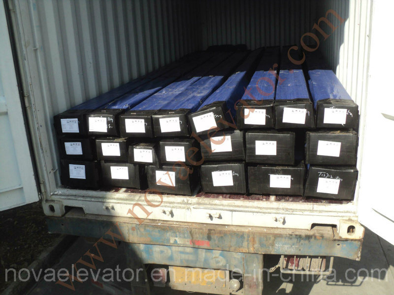 T Type Machined Guide Rail for Elevator Lift