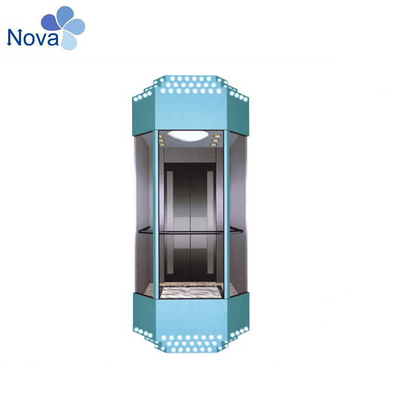 High Quality Panoramic Glass Passenger Sightseeing Observation Elevator