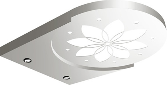 Elevator Decoration Lift Car Ceiling for Panoramic Cabin with LED Light
