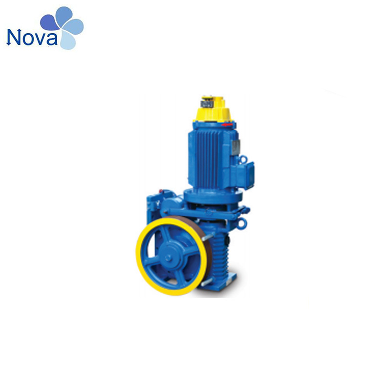 1.00 - 2.00m/S Parallel Control Passenger Elevator Geared Traction Machine
