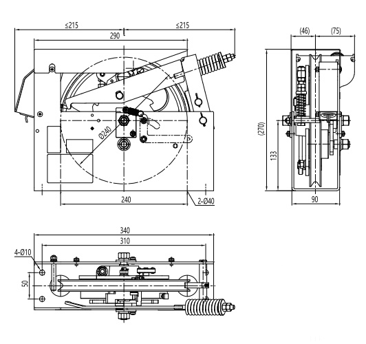 Passenger Elevator/ Hospital Elevator Collective Selective Control Speed Limiter Tension Device