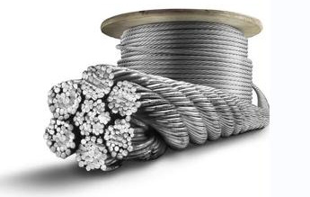 8*19s+FC High Tenslie Strength Heat Resistant Stainless Galvanized Elevator Steel Wire Rope for Elevators
