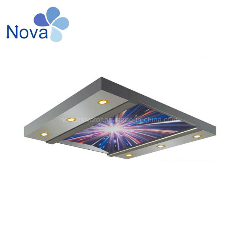 China < 1.0m/S Nova Wooden Case Compound Tacho Kone Cabin Ceiling
