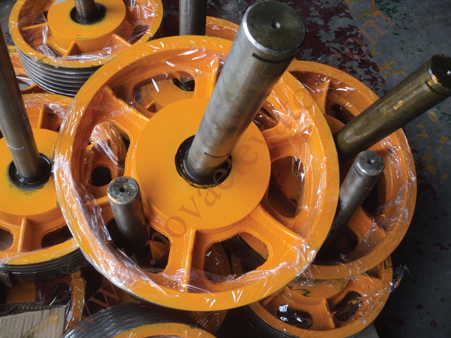 Elevator Traction Motor Deflector Sheave