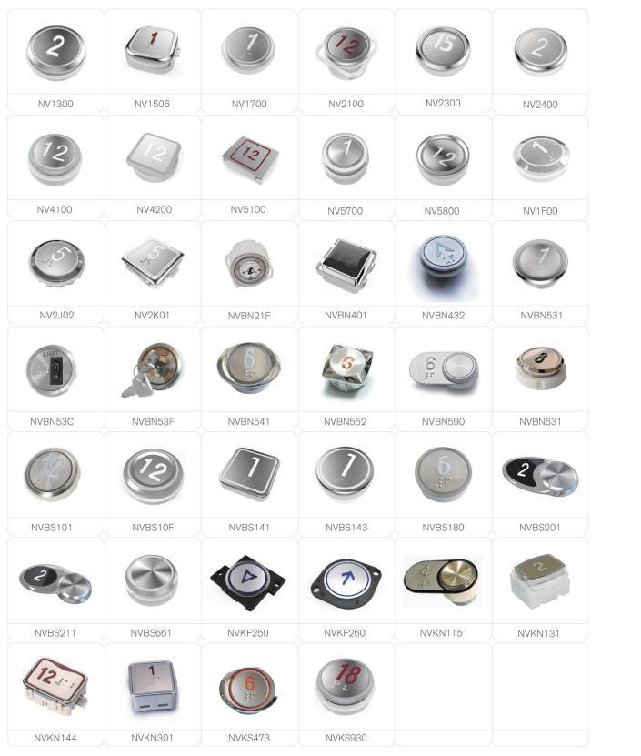 Suzhou Lift Chain Nova Standard Export Package Parts for Elevator Push Button