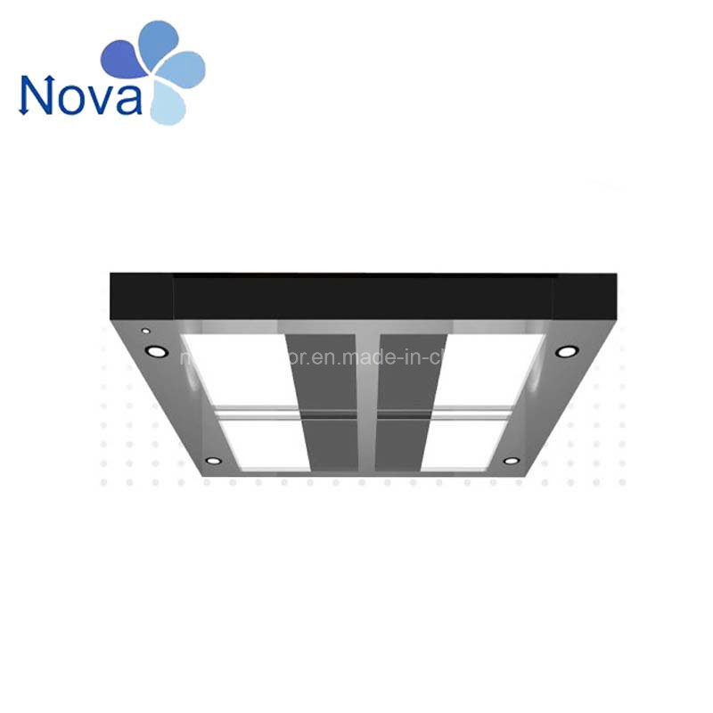 Passenger Elevator Cabin System Cabin Top Metal Ceiling