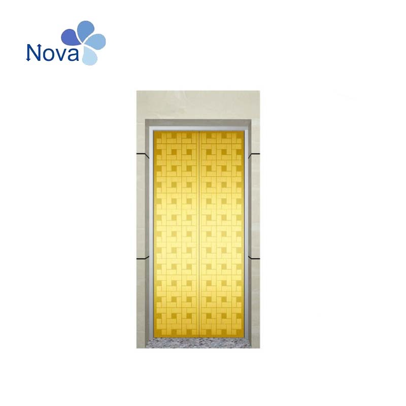 Nova Standard Door System Elevator Golden Etching S/S Panel