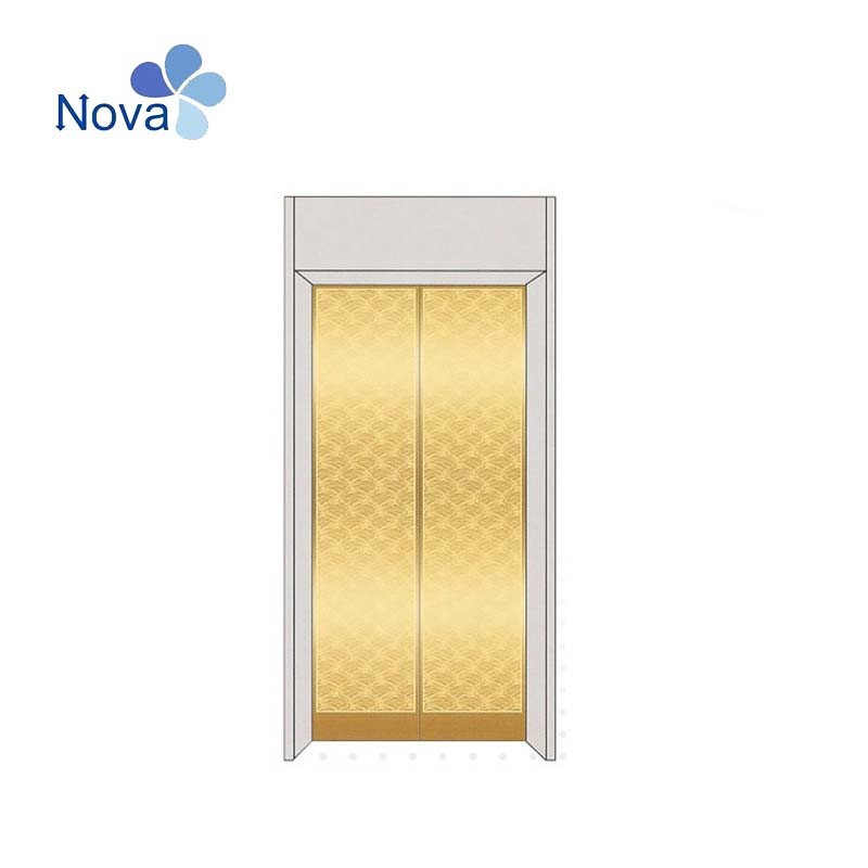 Nova Standard Door System Elevator Golden Etching S/S Panel