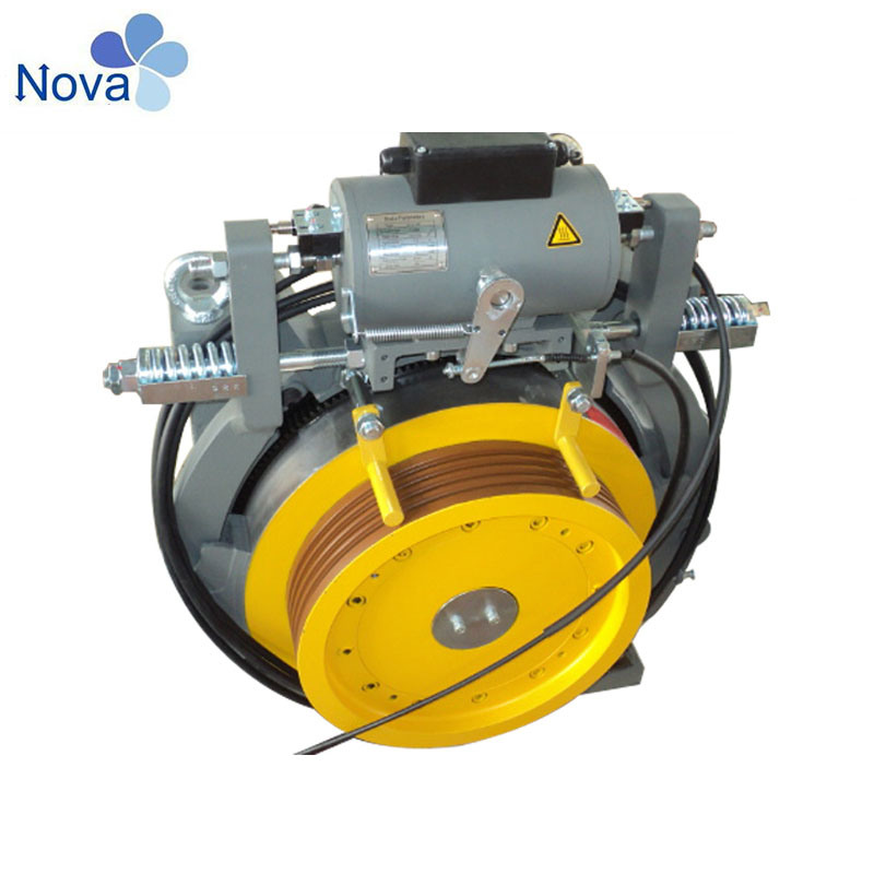 Without Computer Room Sider Door Home Elevator Gearless Traction Machine