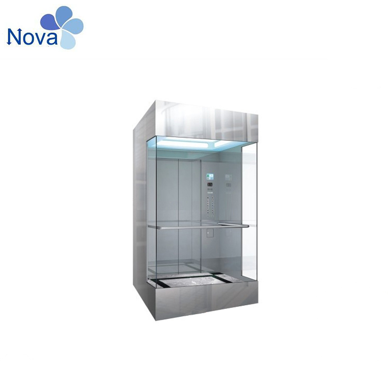 Luxury and Modern Complete Observation Lift Elevator Landing 10 People