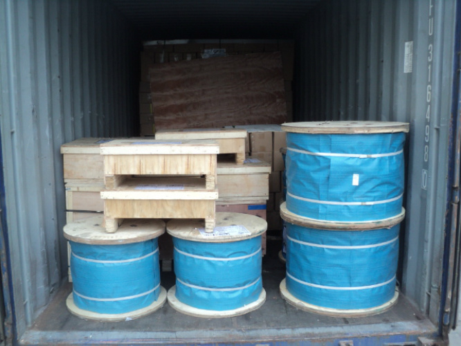 Elevator Lift Traction System Galvanized Steel Wire Rope