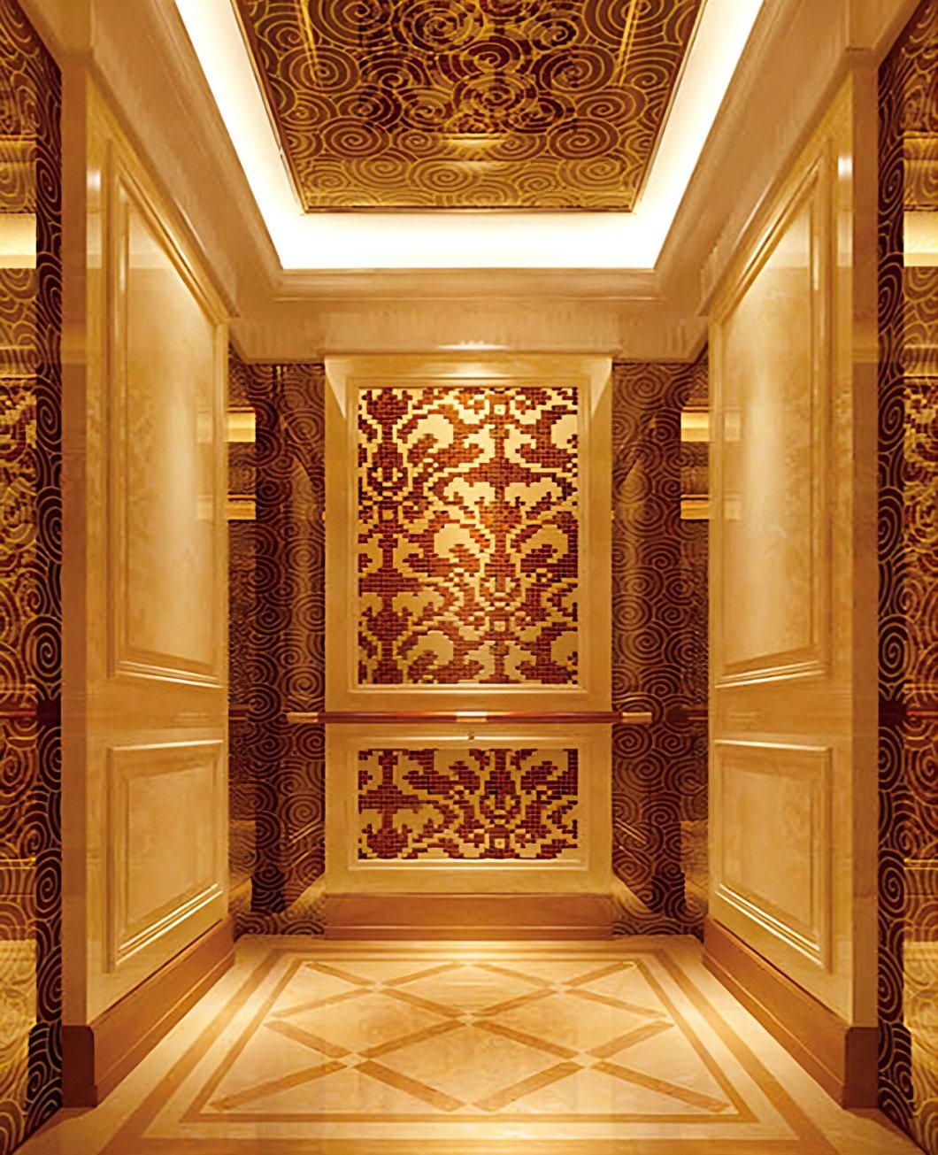 Elevator Stainless Steel Material Passenger Small Lift Elevator Finished Elevator Cabin