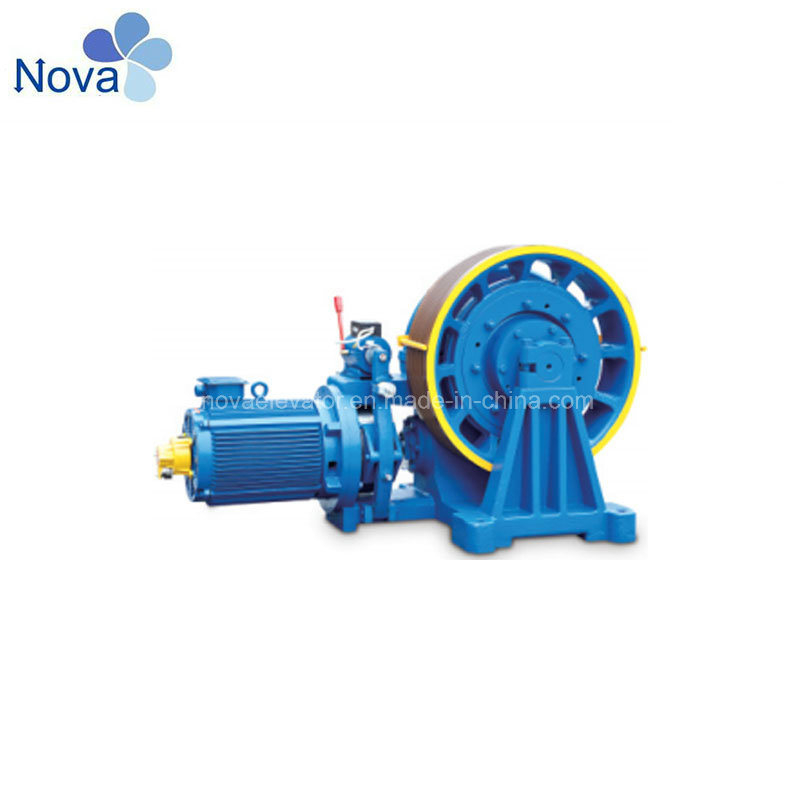 1.00 - 2.00m/S Parallel Control Passenger Elevator Geared Traction Machine