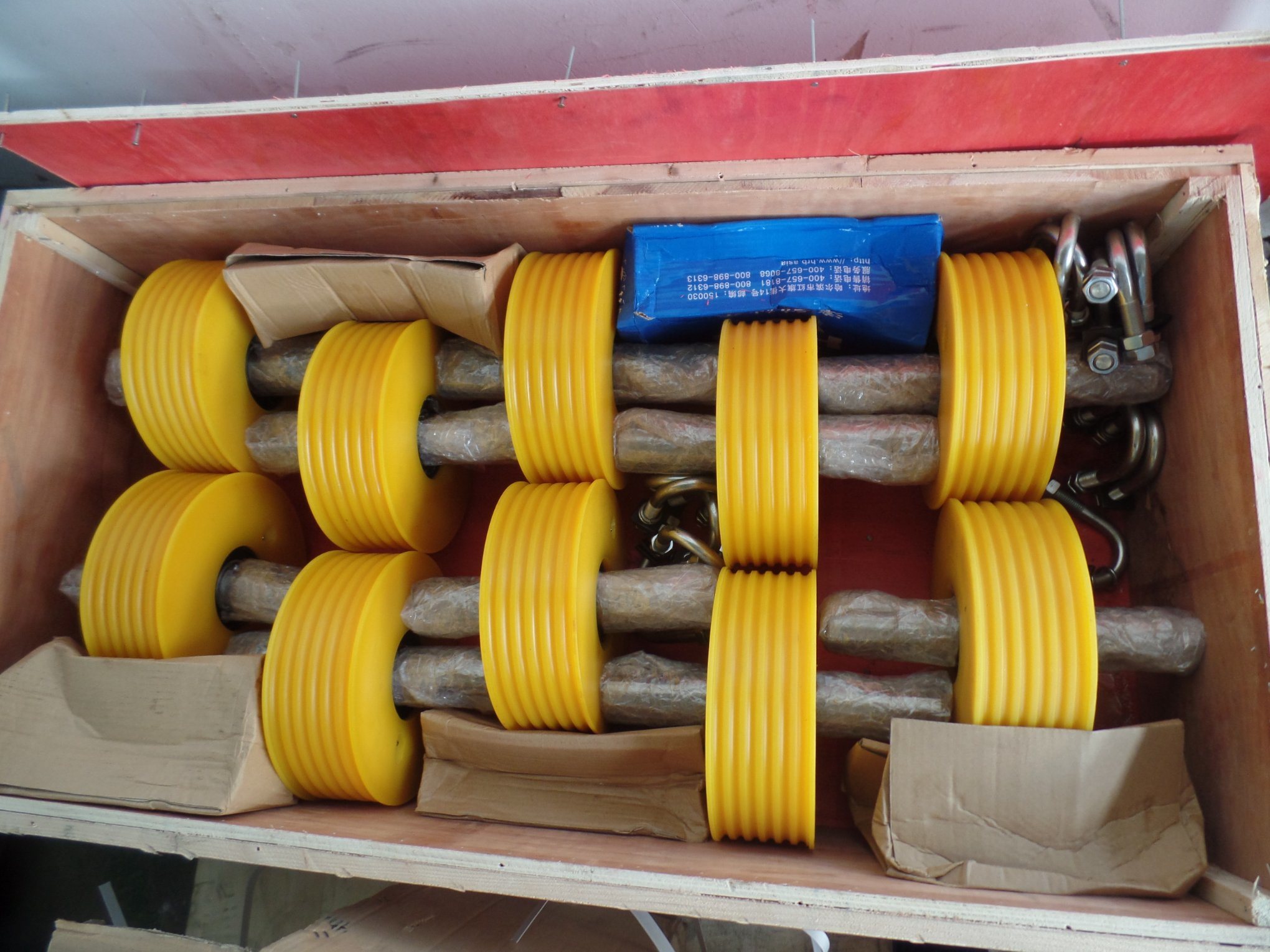 Nylon Pulley Wheels Elevator Deflector Sheave with Bearings