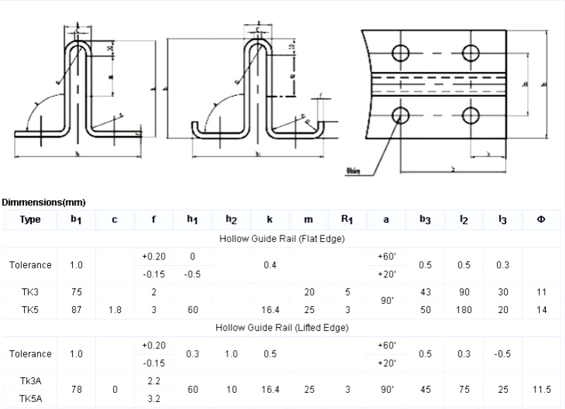 High Quality Elevator Component Varies of Hollow Guide Rail