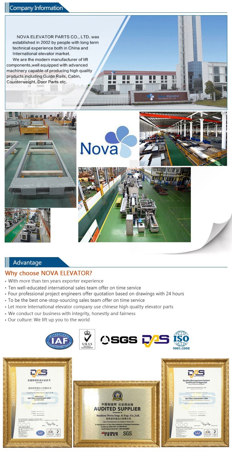 Cabin& Counterweight System Elevator Guide Shoe Sliding Guide Shoe