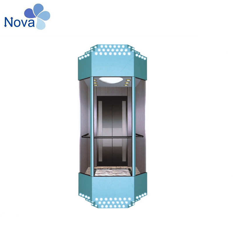 Luxury and Modern Complete Observation Lift Elevator Landing 10 People