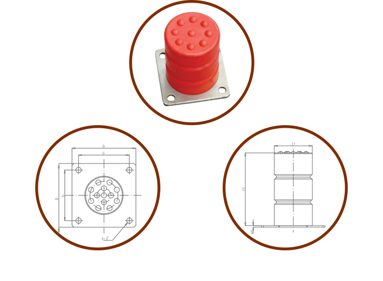 High Quality Lift Elevator Rubber Buffer in Elevator Parts