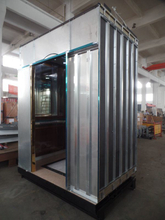 Gold Panoramic Elevator Cabin for Home Lift