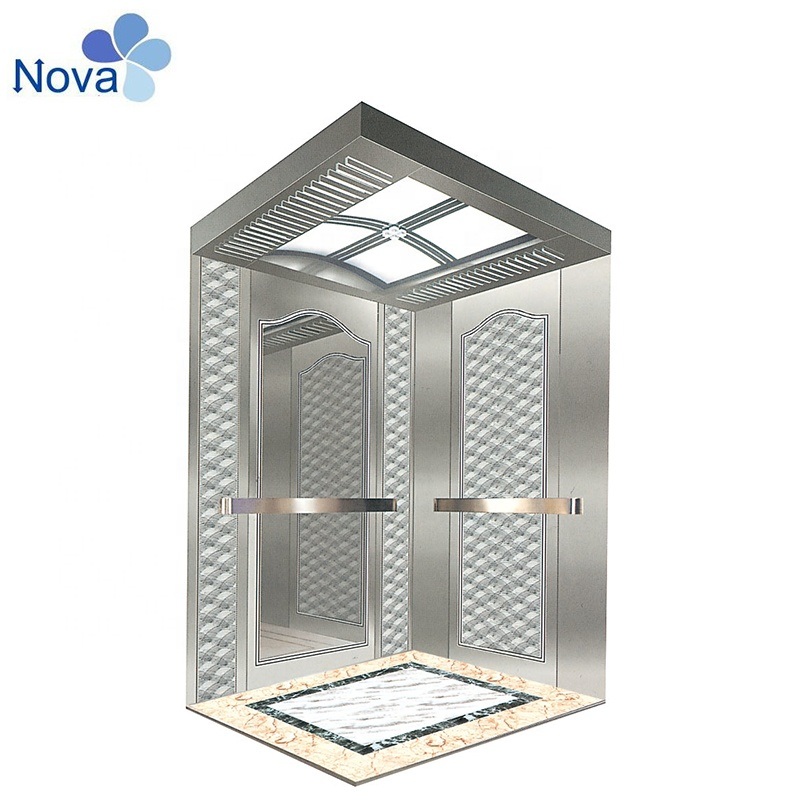 High Quality Glass Stainless Steel Customized Elevator Cabin