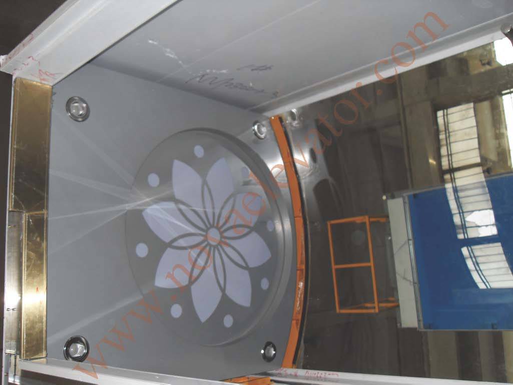 Luxury Mirror Etching Stainless Steel Passenger Elevator Lift Cabin