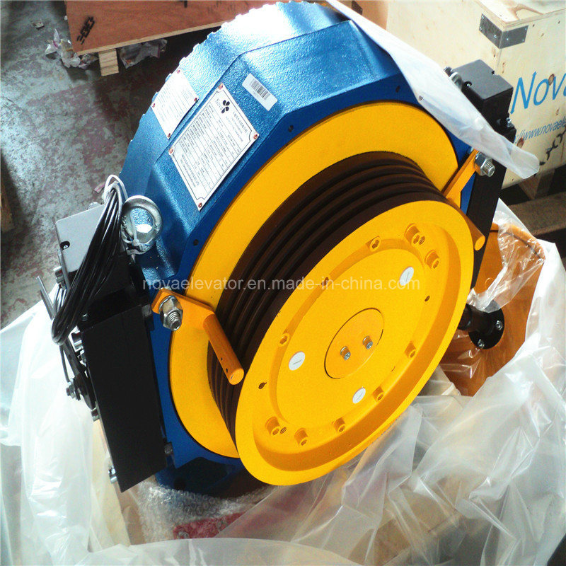 Elevator Gearless Traction Machine Motor with Roping 2: 1