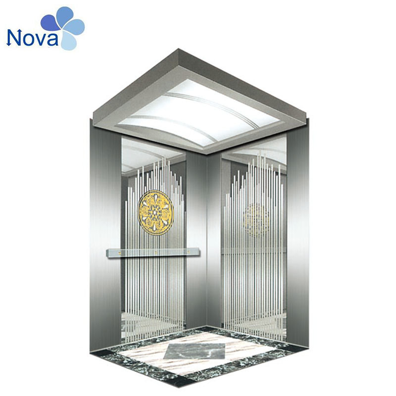 Ecthing Hairline Stainless Steel Decorative Elevator Cabin