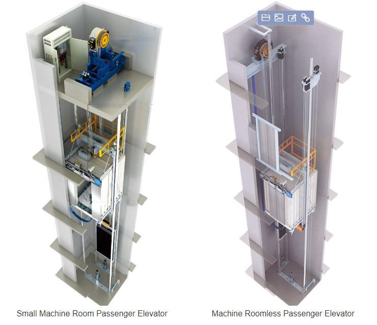 Super Quality Low Noise Customize 1000kgs Passenger Elevator Lift for Sale