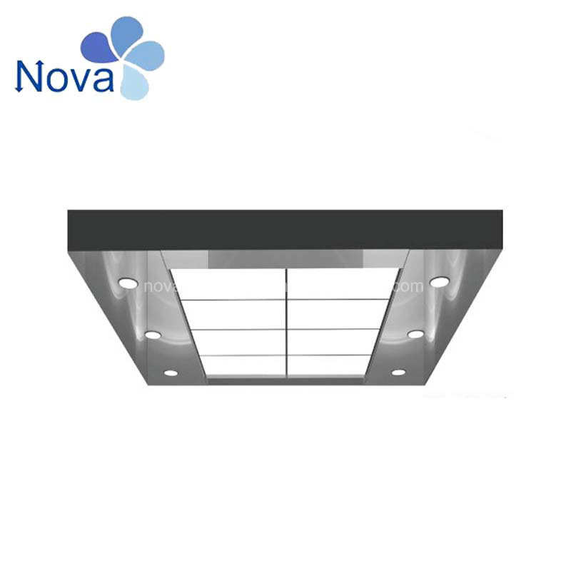 China < 1.0m/S Nova Wooden Case Compound Tacho Kone Cabin Ceiling