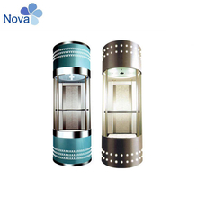 Panoramic Commercial Ascensores 4 Person Passenger Lift