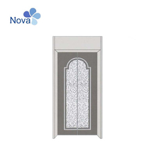 Etched Mirror Stainless Steel Cabin Door Panel Passenger Elevator Cabin Panel