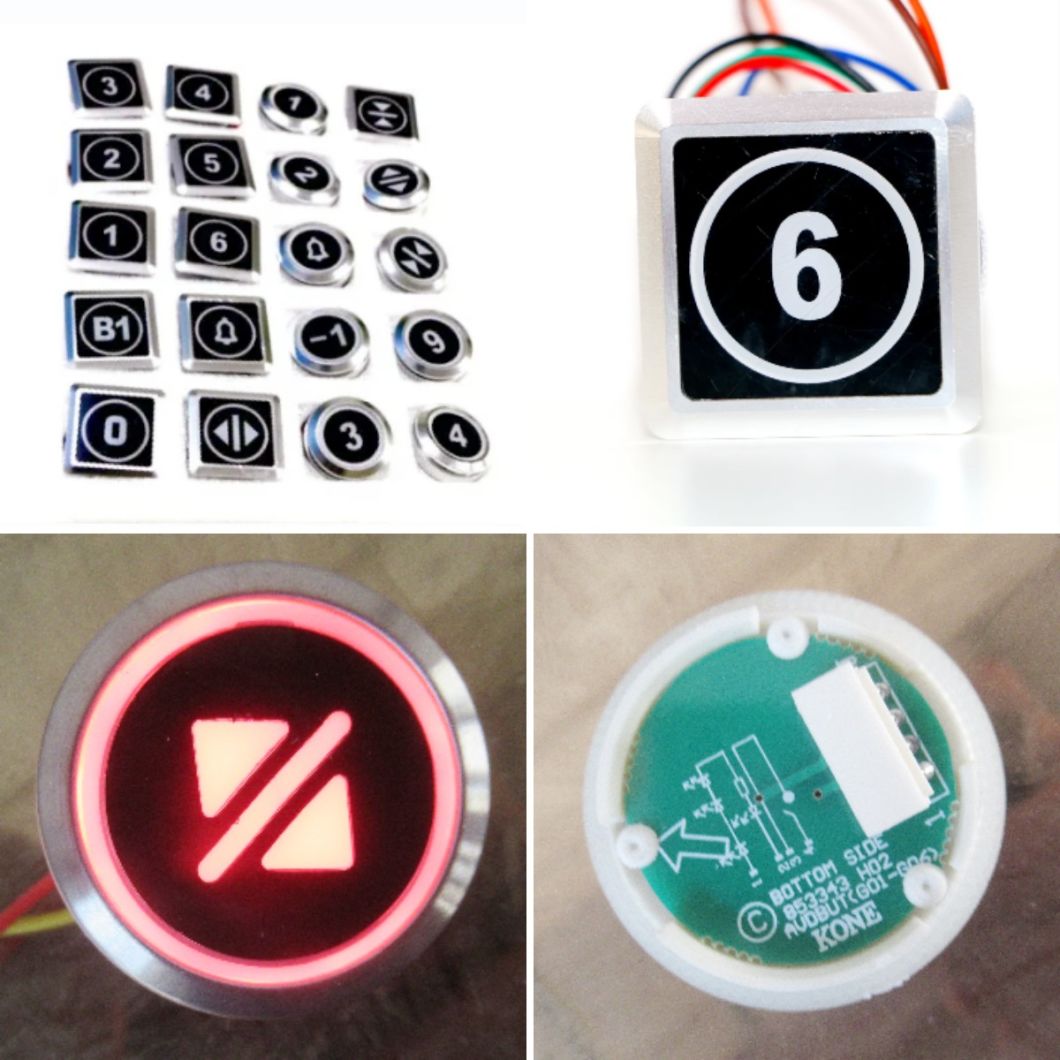 2023 Cheap Different Sizes Elevator Stainless Steel Push Button