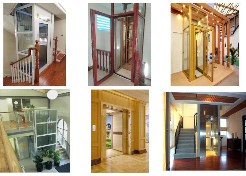 Home Elevator Cheap Price 800kg Villa Elevator with High Quality