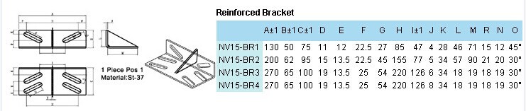 Elevator Lift Reinforced Rail Bracket for T Guide Rail