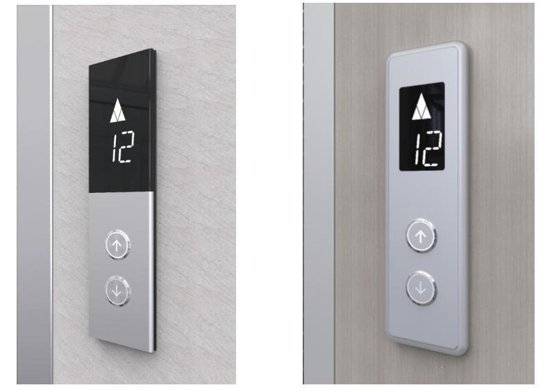 Passenger Elevator Glass Stainless Steel Car Operation Panel Cop